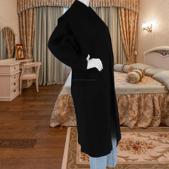 Vintage Yeohlee Long Maxi Coat with Wide Collar - Picture 12 of 13